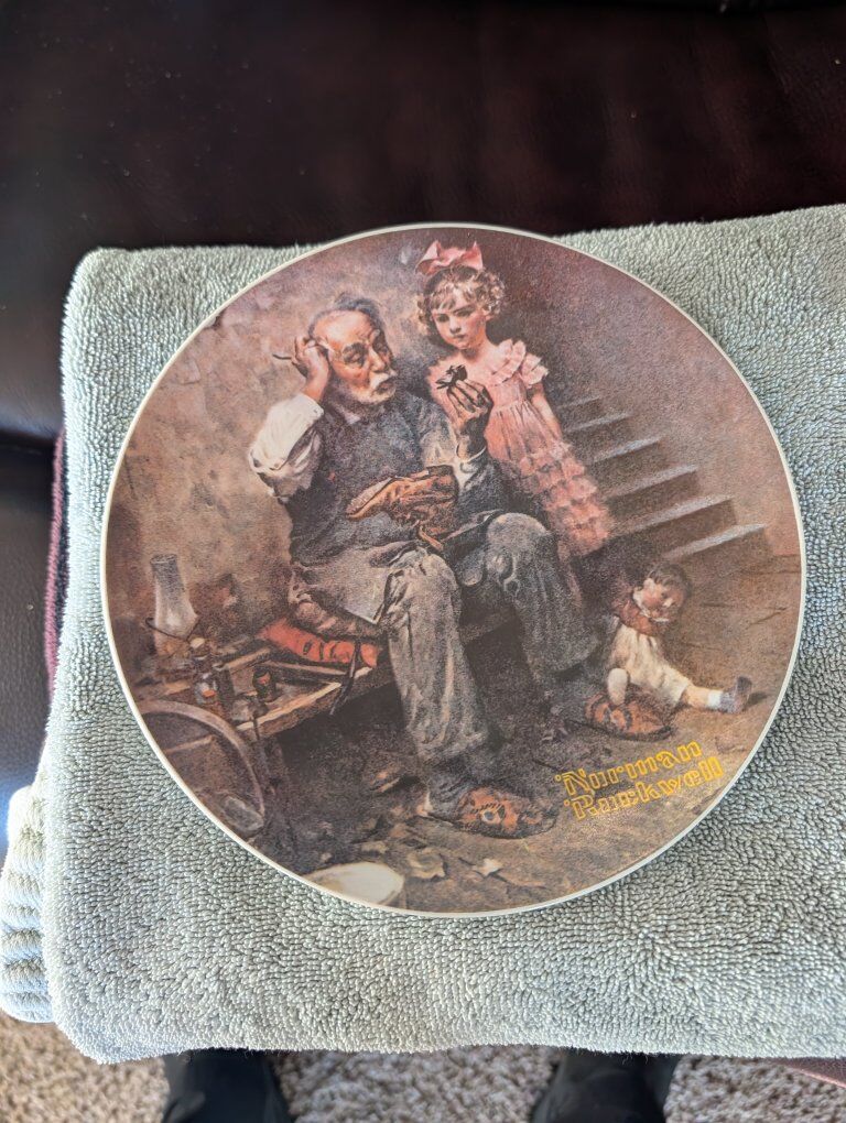 Norman Rockwell “The Cobbler” Knowles Collector Pl