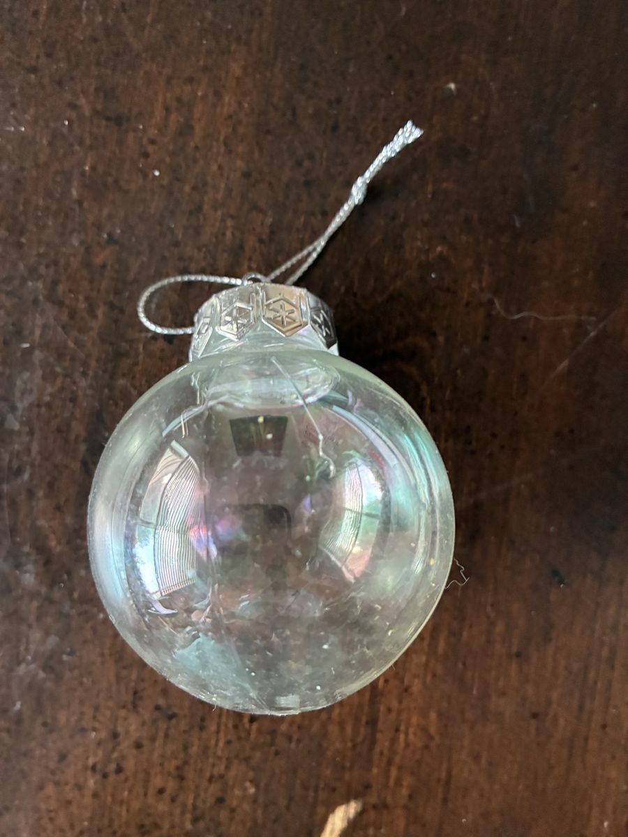 Brand new 120 Iridescent Glass Christmas Ornaments, photo picture,