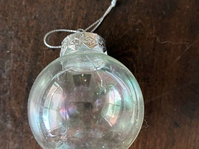 Brand new 120 Iridescent Glass Christmas Ornaments, photo picture,