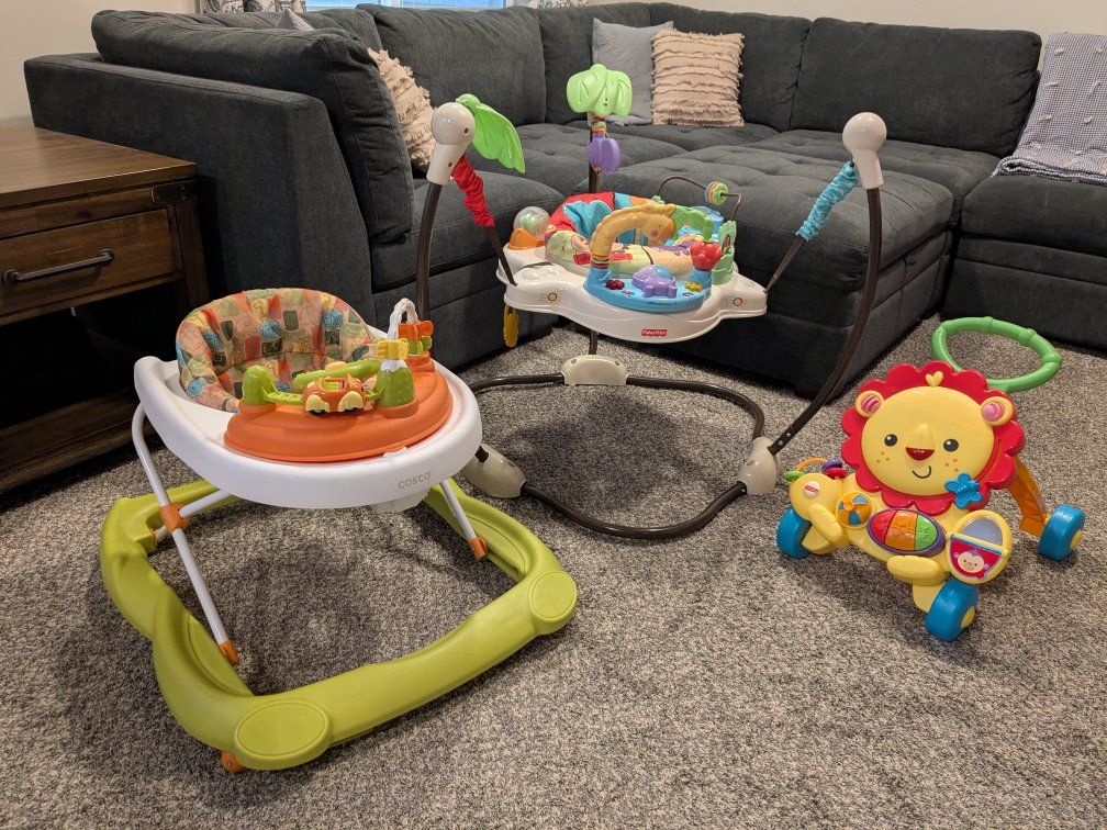 Fisher-Price bouncer and Walker set