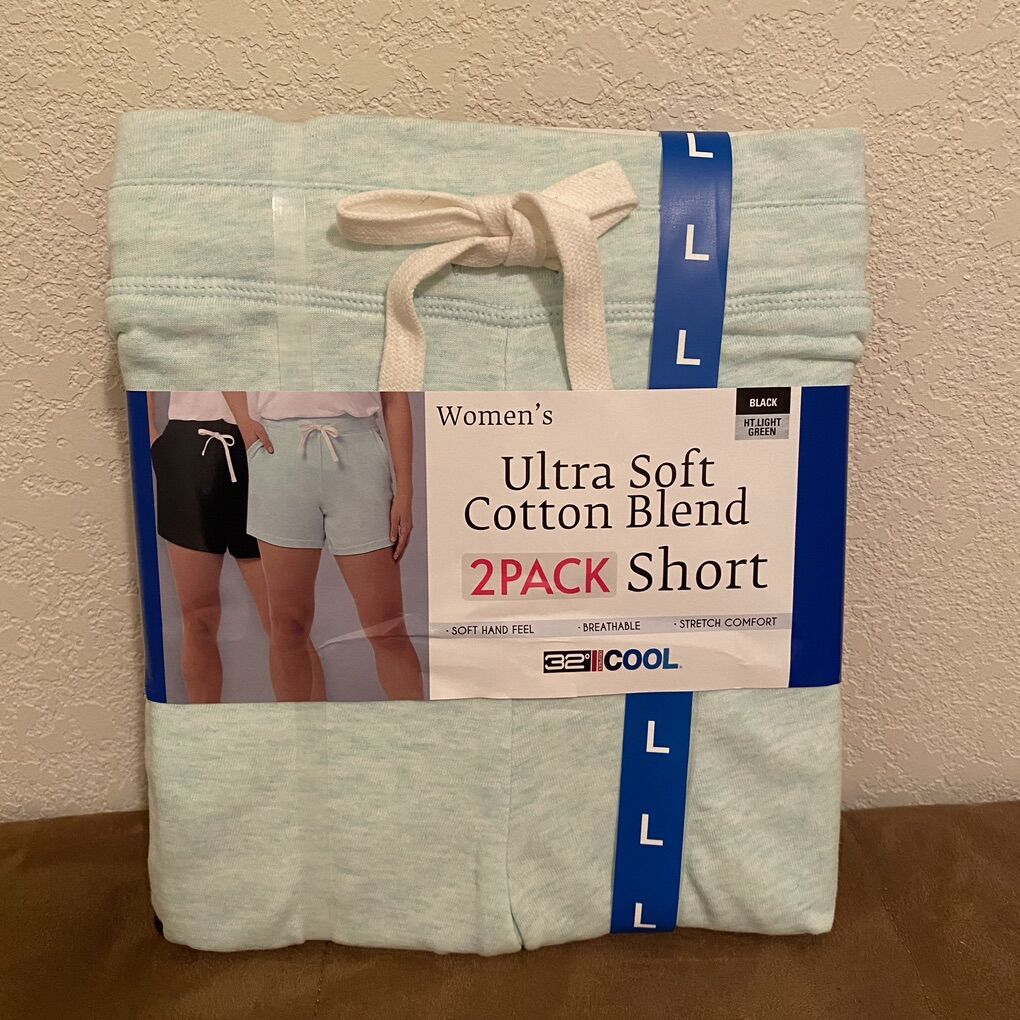 New Women’s Ultra Soft 2 Pack Shorts