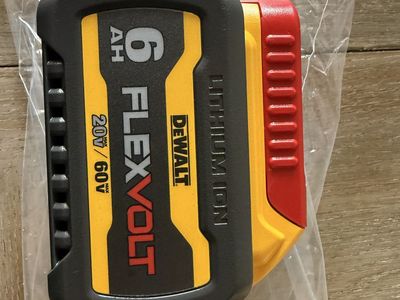 Dewalt Flexvolt Battery 6ah 20v/60v