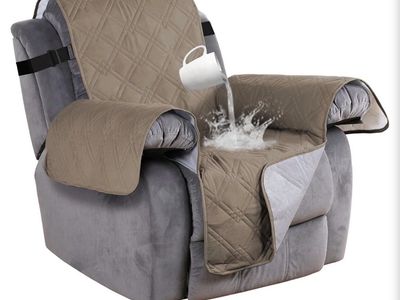 New! Turquoize Waterproof Sofa Covers for Large Recliner Chair Cover Quilted Furniture Cover Protector for Living Room Non-Slip