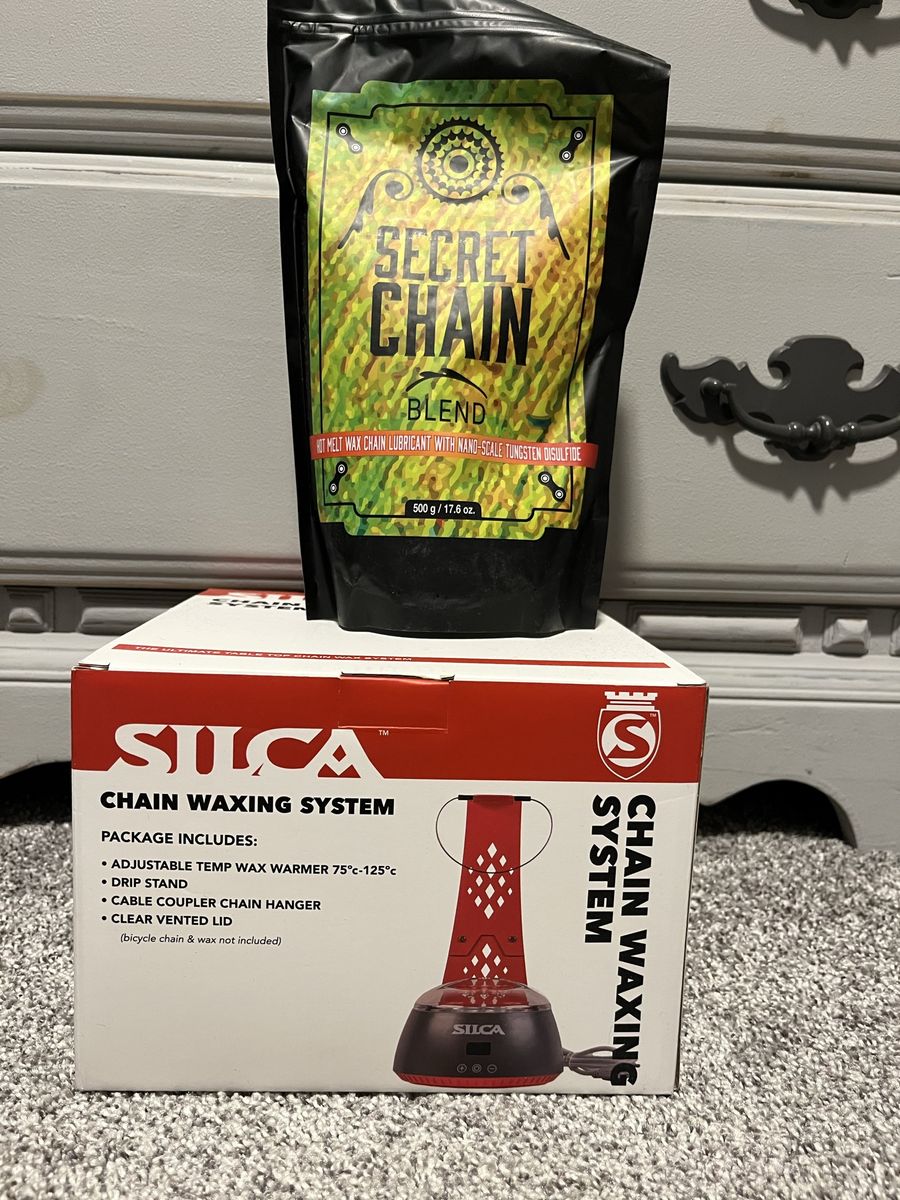 Silca Secret Chain Waxing System & Secret Chain Blend Hot Wax for Bicycle Chains