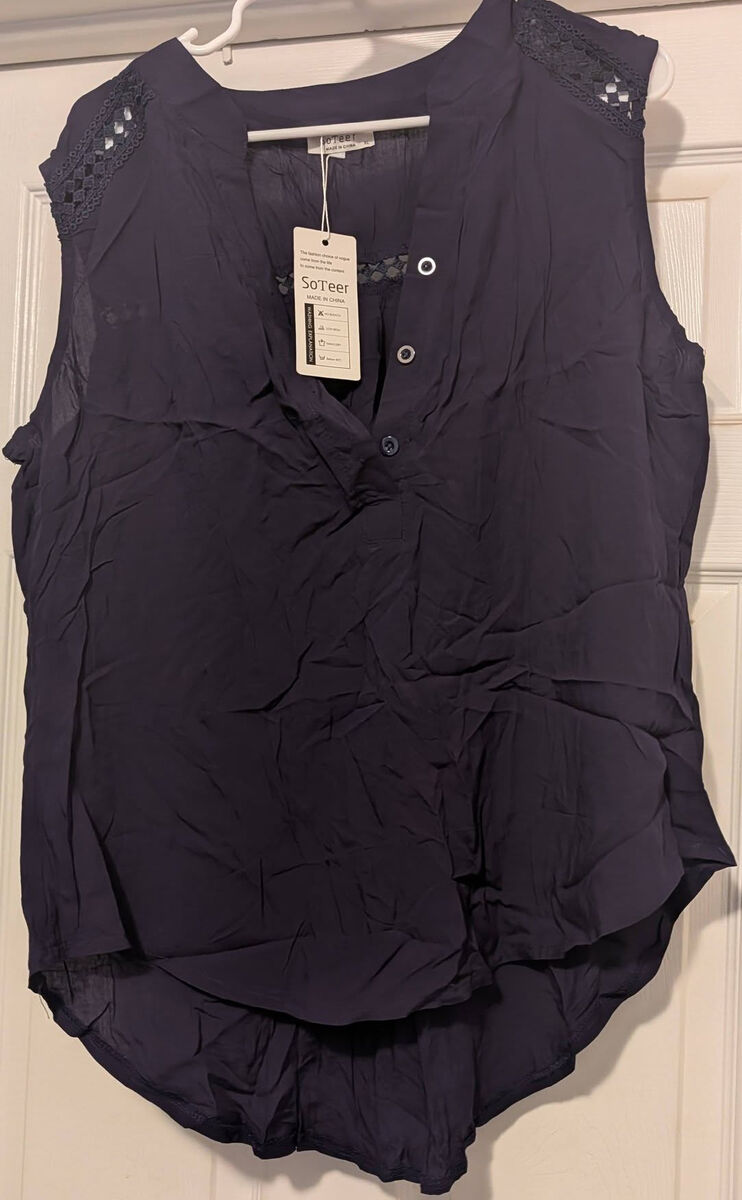 SoTeer  Navy Blue Tank Top
