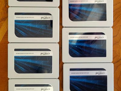 4 qty Crucial MX500 2TB SATA 2.5" SSD (CT2000MX500SSD1) & 3 qty CT2250MX500SSD1 SSD Drives