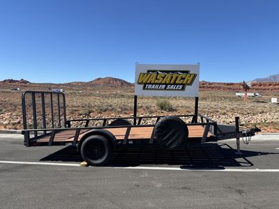 2025 RawMaxx 7X14 Single Axle Channel 3K Utility Trailer
