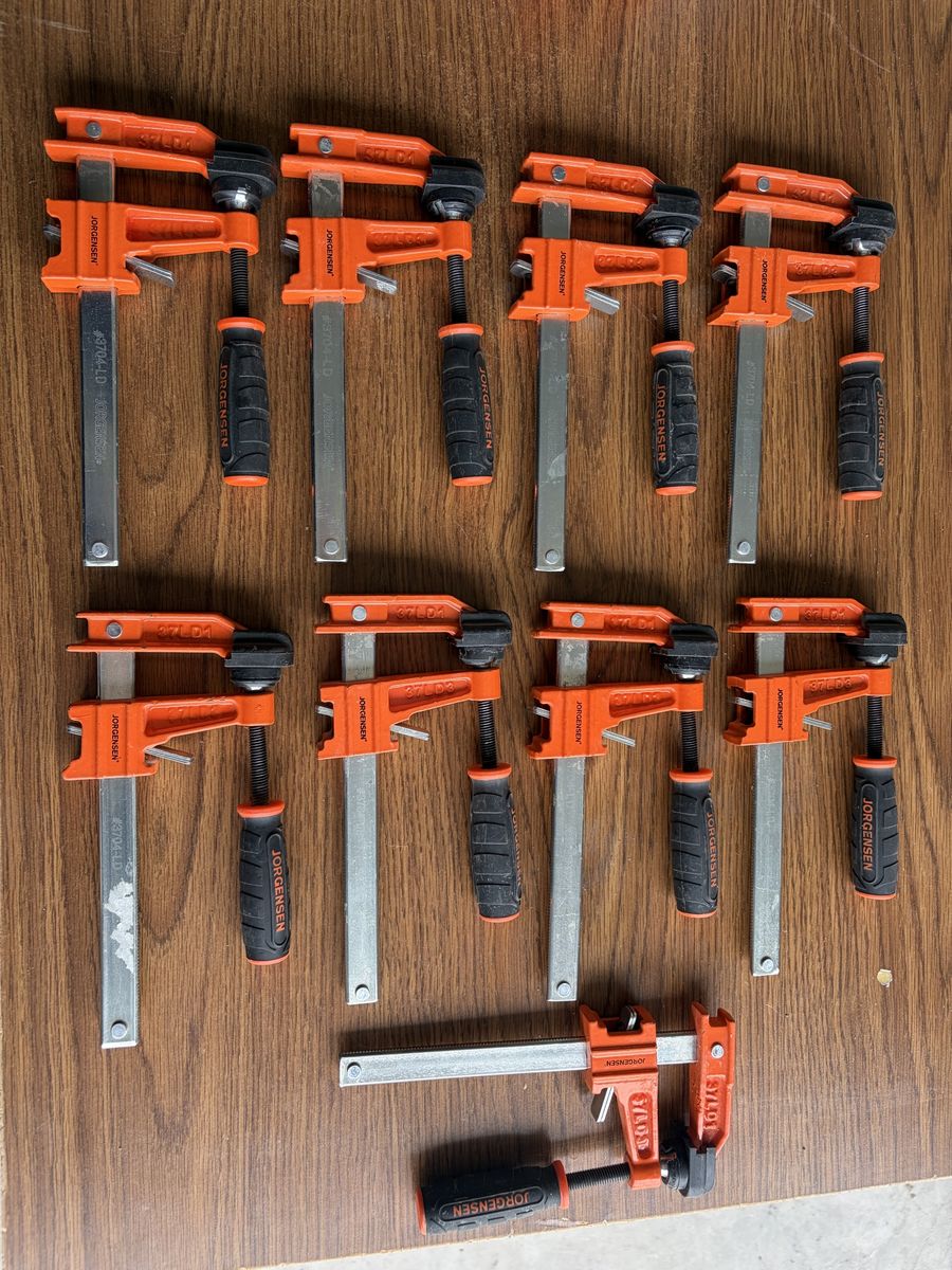 Jorgensen 4” Light Duty F Clamps (9 total)
