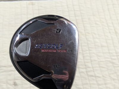 3 Wood club with AGX Golf Magnum Tour XS15 Head and Mitsubishi Rayon Bassara Flex Shaft