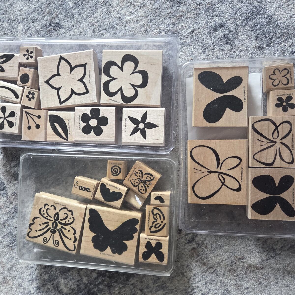 3 Stamp Sets - Butterflies and Flowers