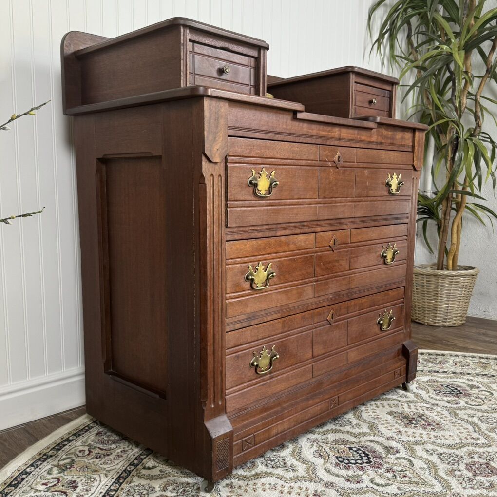 Victorian Antique Solid Wood Dresser