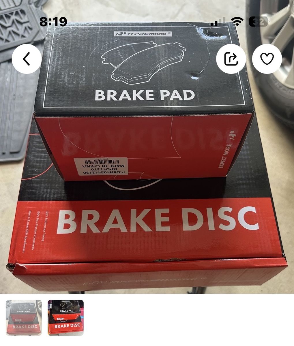 New Rotors And Brake Pads