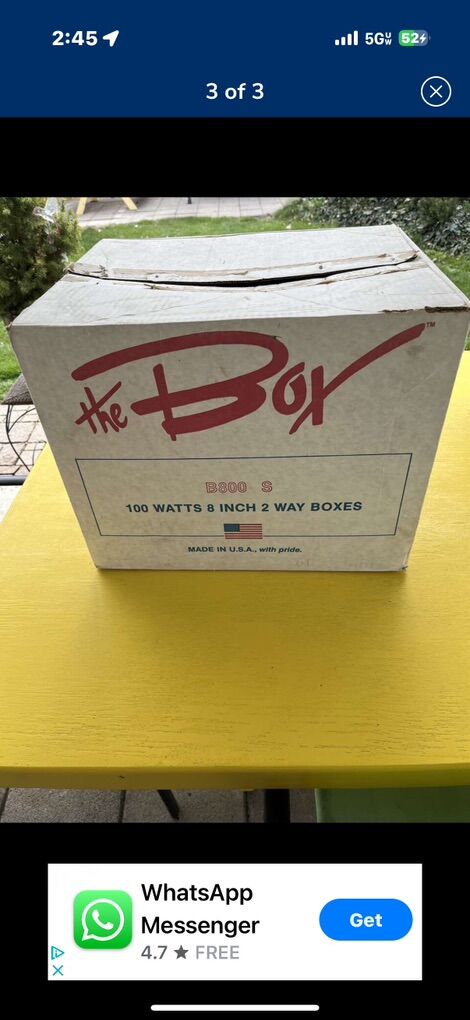 8 Truck Box Speakers