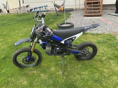 Apollo DB-X18 125cc Pit Bike - Blue/Black, Used Dirt Bike