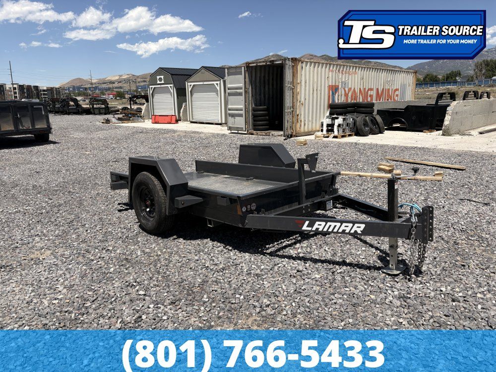 5x10 Lamar SH Scissor Lift Tilt Trailer - 7K GVWR -