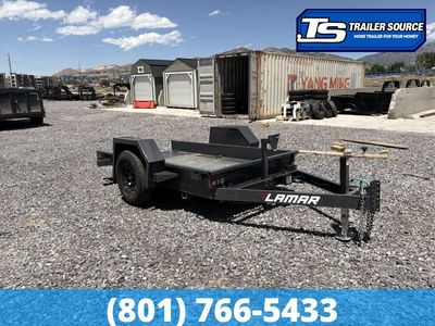 5x10 Lamar SH Scissor Lift Tilt Trailer - 7K GVWR -