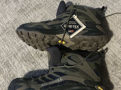 Merrell Men's Accentor Sport 3 Mid GORE-TEX Hiking Boots - Olive/Black, Size 11.5 W