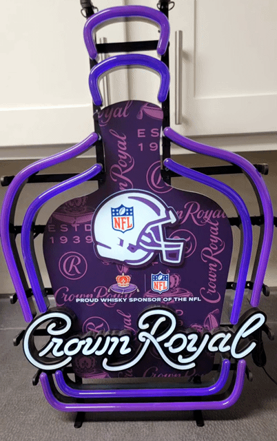 Crown Royal NFL LED Neon Sign