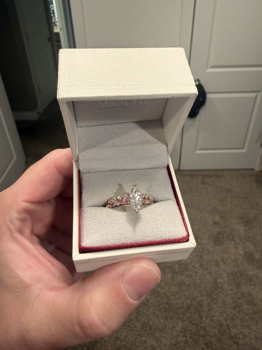 1.01 CT lab grown diamond engagement ring and wedding band size: 6.5