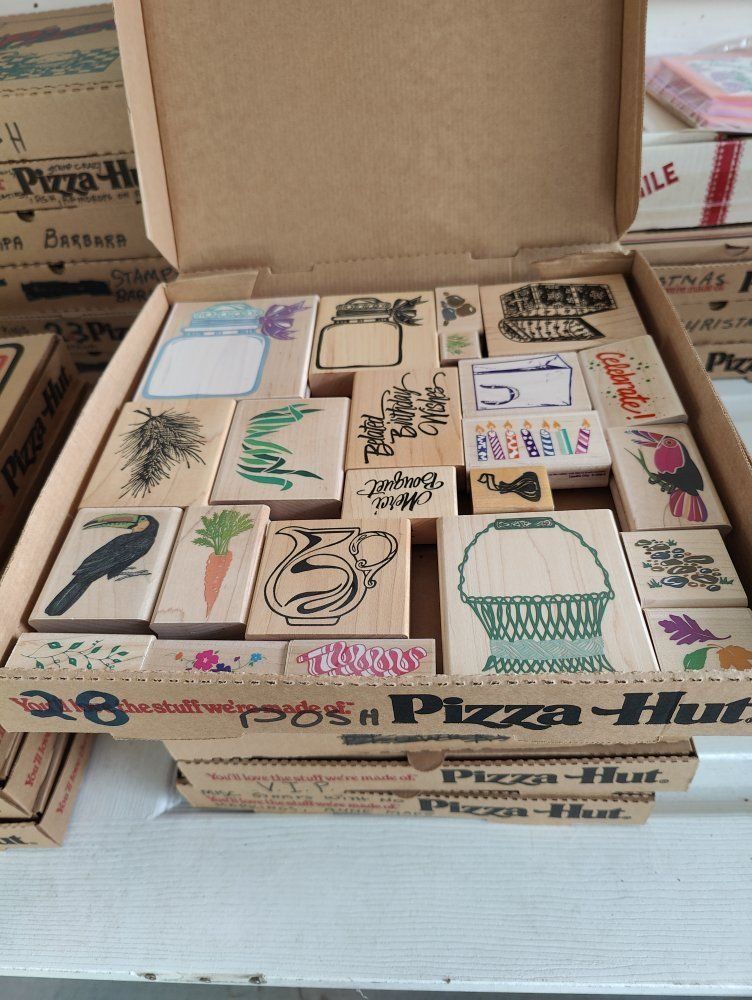 Box #28 of 65, New, old stock rubber stamps, designed mainly for people that like to make their own greeting cards.