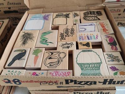 Box #28 of 65, New, old stock rubber stamps, designed mainly for people that like to make their own greeting cards.