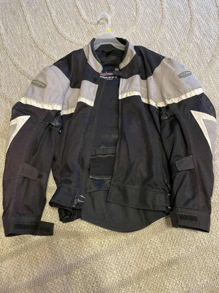 Mens TourMaster Draft Jacket Sz Lg