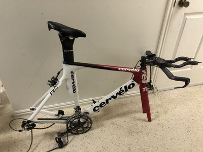 Cervelo P2C Carbon Time Trial Triathlon Bike 56cm Frameset