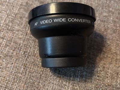 Like new AF Video Wide Converter Lens Black