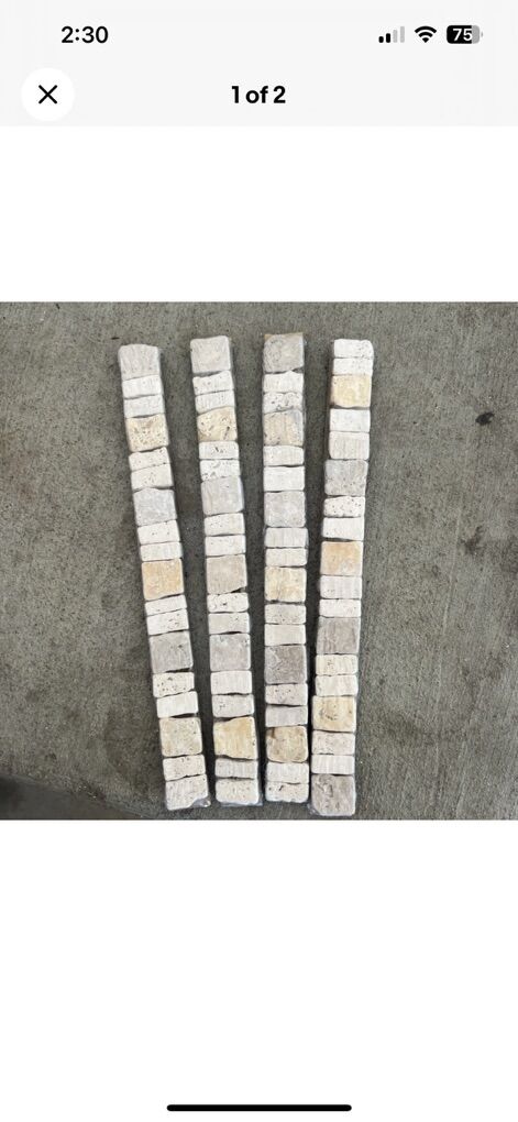 Jeff Court Venetian mosaic strip tile