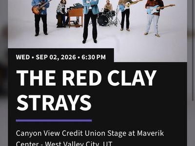 The Red Clay Strays Tickets - Wed Sep 02 2026 - Maverik Center West Valley City 180.00 for both