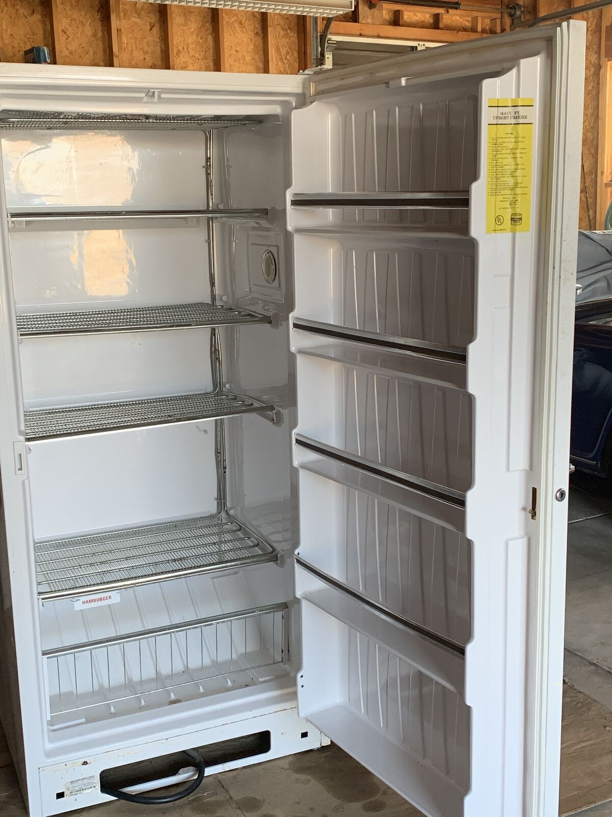 White Upright Freezer