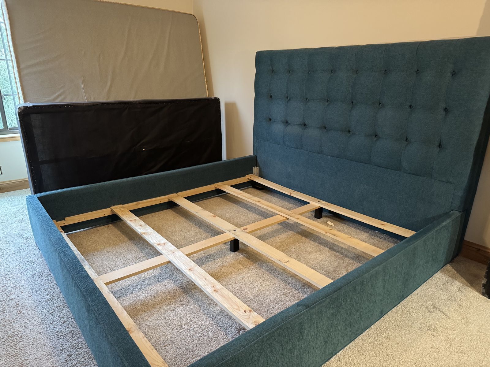 King Fabric Head Board Frame