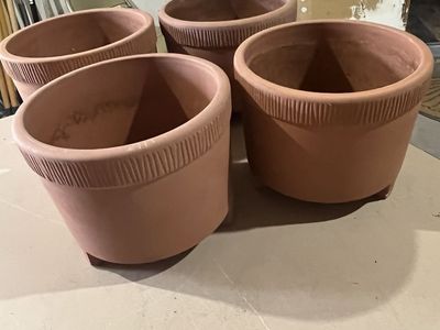 Clay Planters – Terra-Cotta – 10 Inches