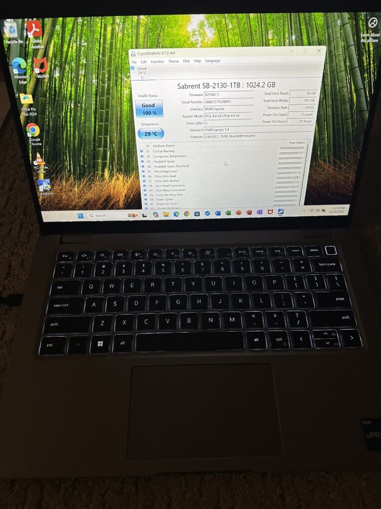 Dell Laptop i7 Core 13th Gen 32 GB RAM 1 TB SSD