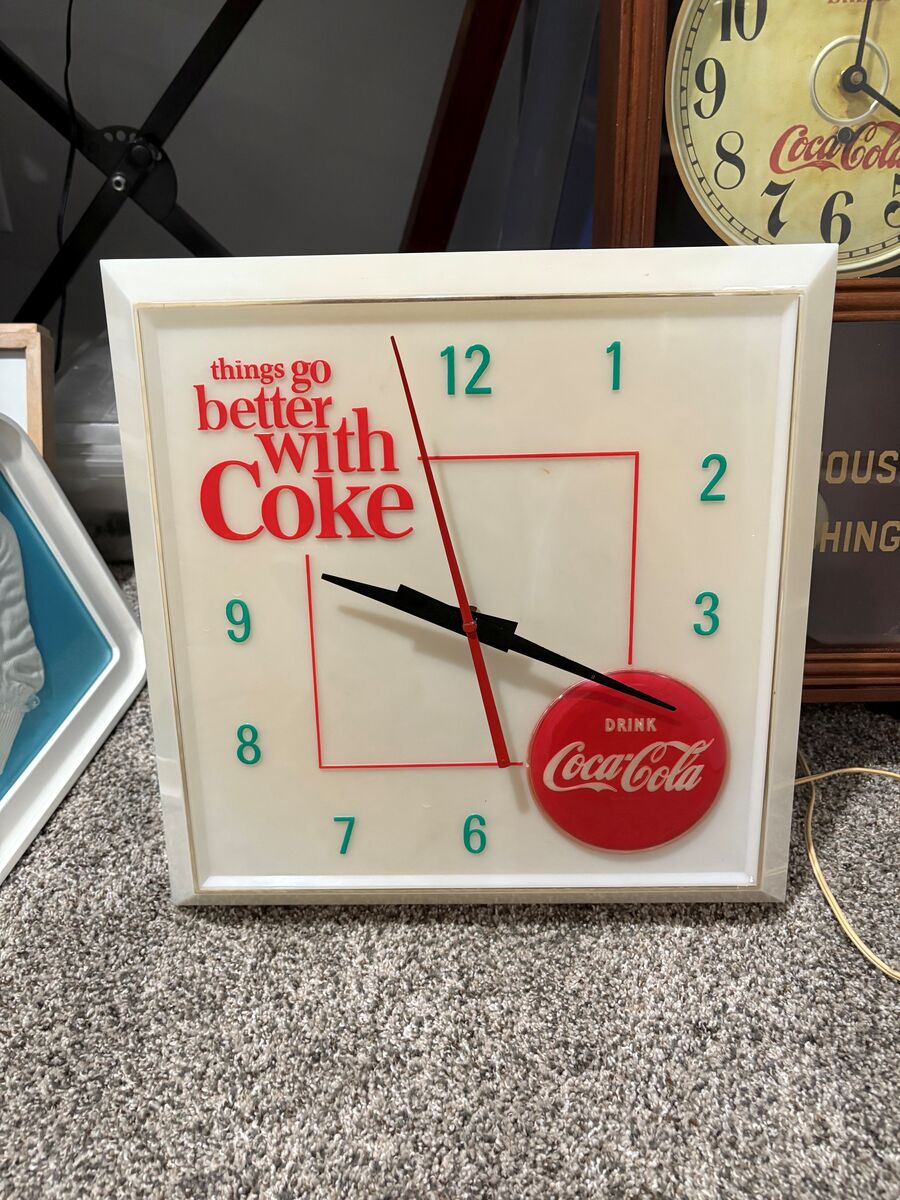 Vintage 1960s Coke / Coca-Cola clock