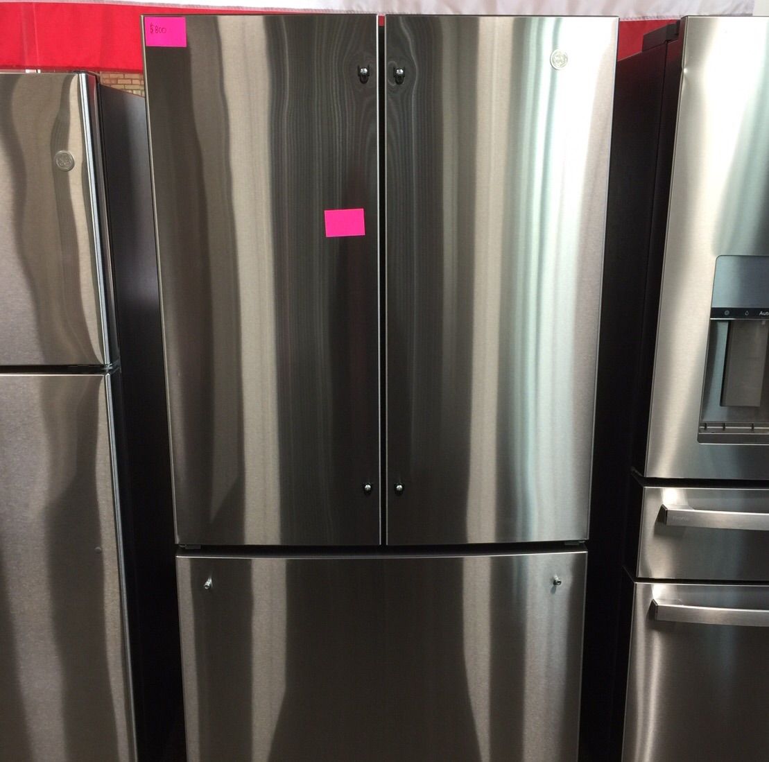 New Stainless Steel GE Fridge with Freezer Drawer - Scratch and Dent