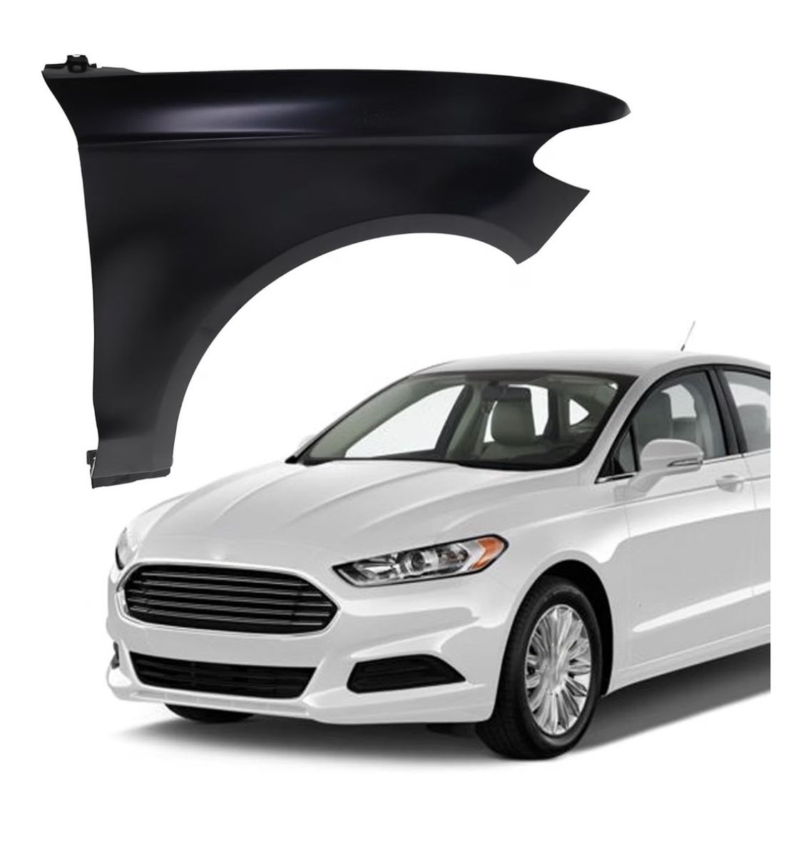 New Primed Steel Front Fender for 2013-2016 Ford Fusion - Left Side (Drivers)