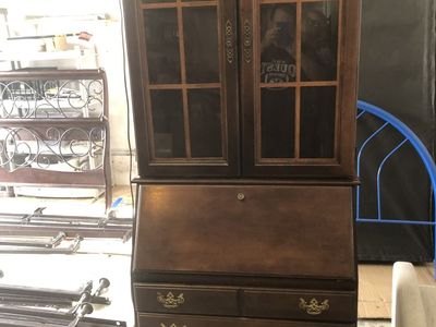 Cherry Wood secretary purchased at country furniture store in Chantilly, Virgina, 44 years ago