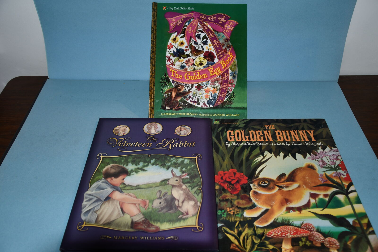 3 HARDCOVER "BUNNY" BOOKS ~ VELVETEEN RABBIT, GOLDEN BUNNY & GOLDEN EGG