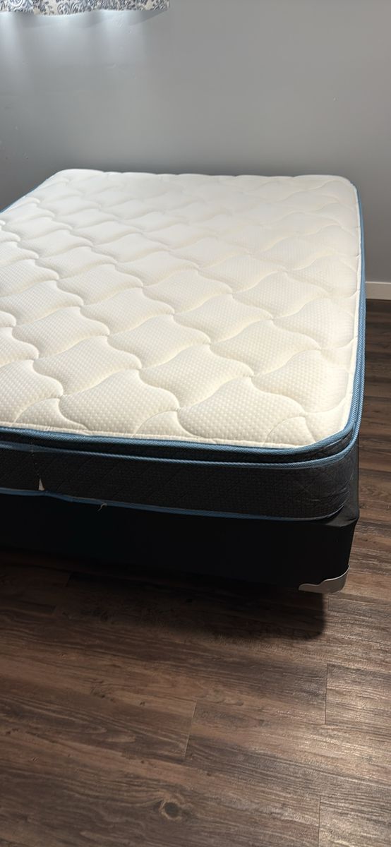 Queen Size Bed with Metal Frame