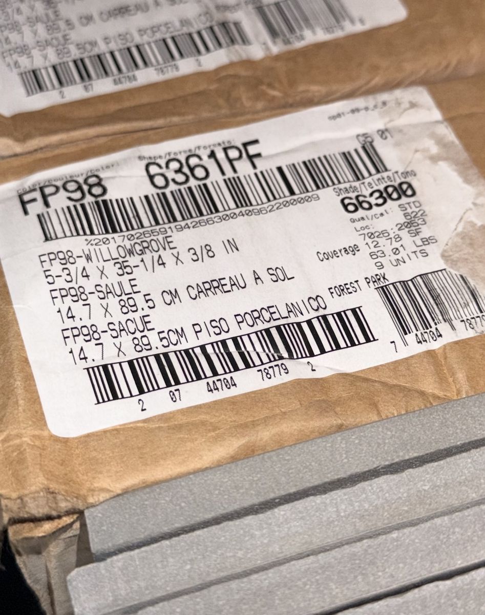 Forest Park Willowgrove Gray Wood-Look Porcelain Tile (5-3/4 in x 35-1/4 in) 500sf