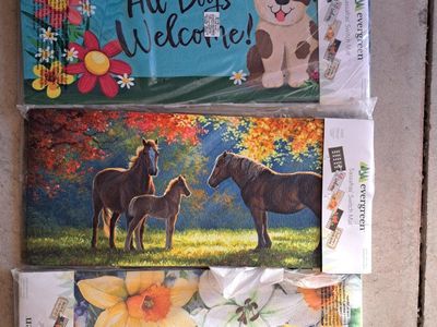 Evergreen Sassafras Switch Mats - Seasonal & Welcome Doormat Inserts, New