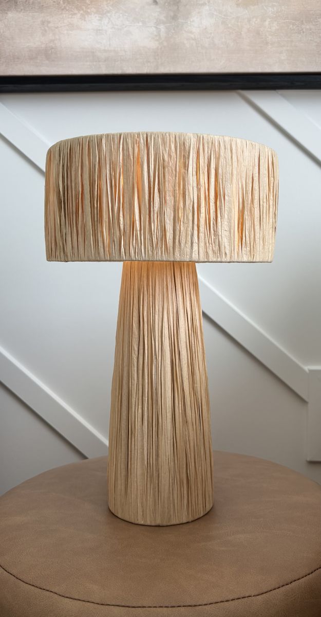 TOV Furniture Shelby Raffia Table Lamp - Natural