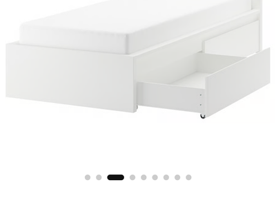 IKEA Twin Malm Bed With Storage