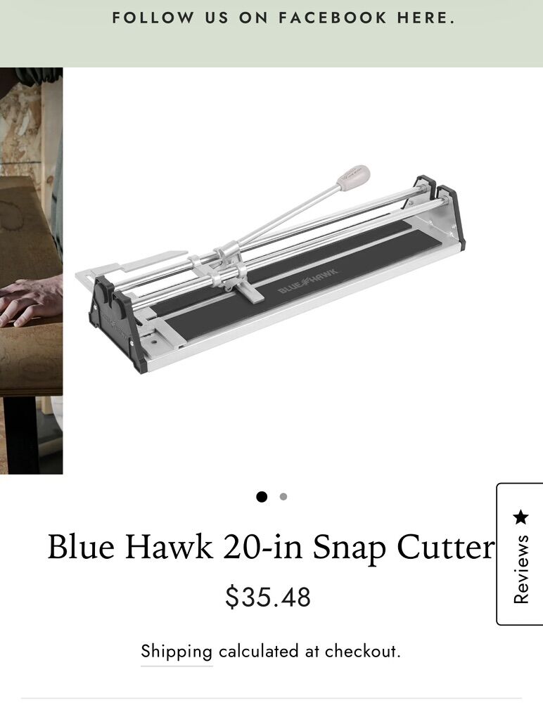 Bluehawk Tile Cutter