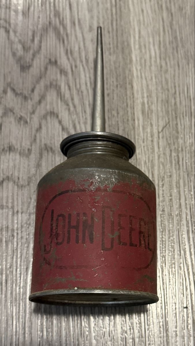 1940’s John Deere Red Label Thumb-Pop Oiler