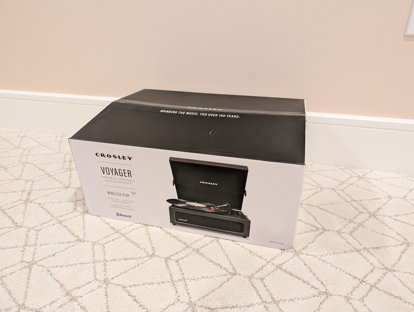 NEW Crosley Voyager Bluetooth Turntable – Open Box, Never Used (Black)