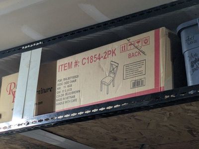 new in box pair of dinette or dining room chairs