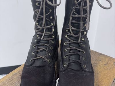 Nick’s handmade boots “read”