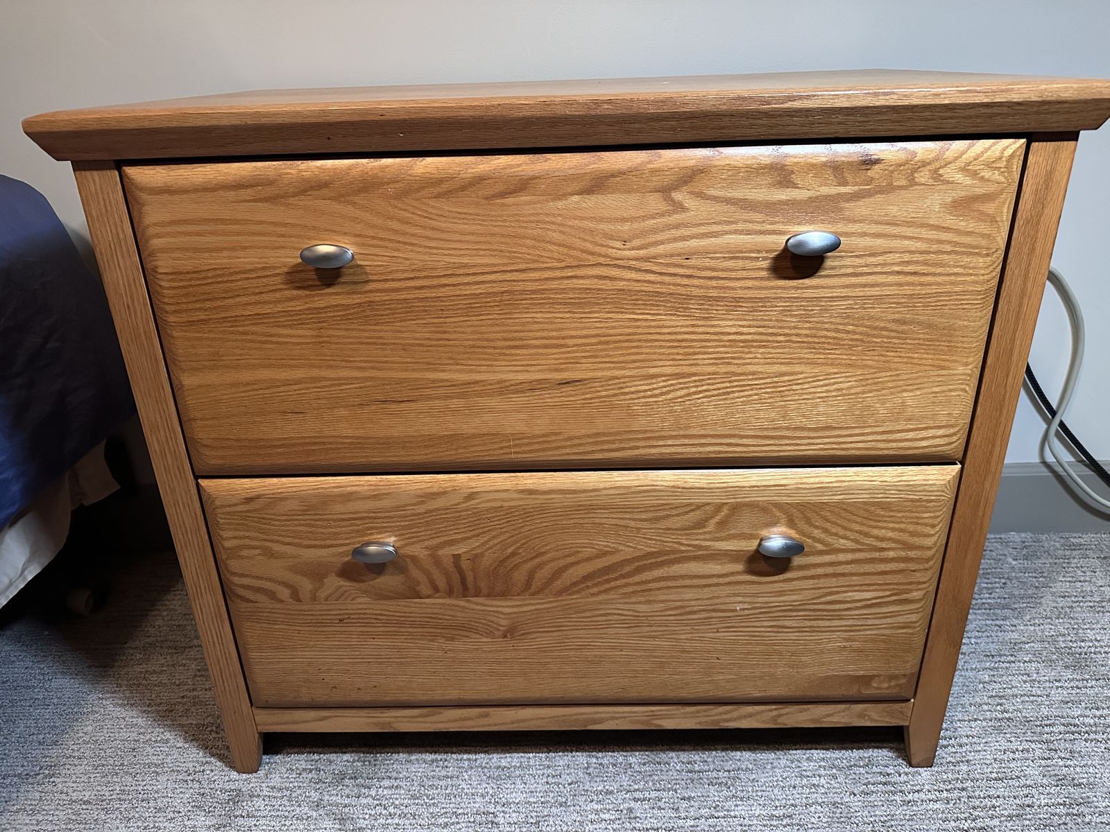 Golden Oak Filing Cabinet